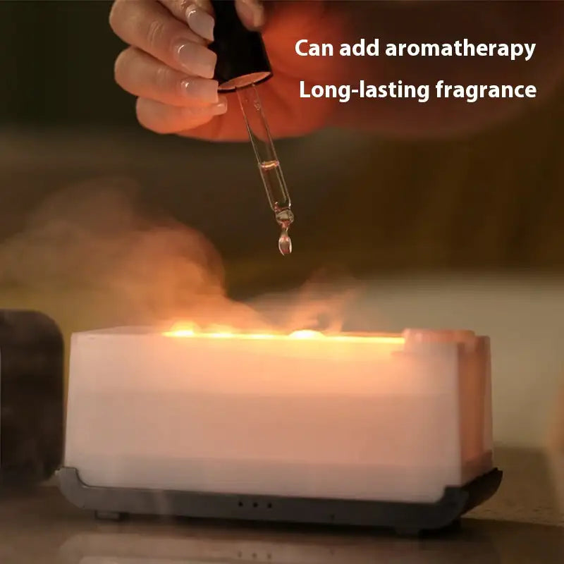 Flame Aroma Diffuser: USB Powered Aromatherapy & Humidifier in One